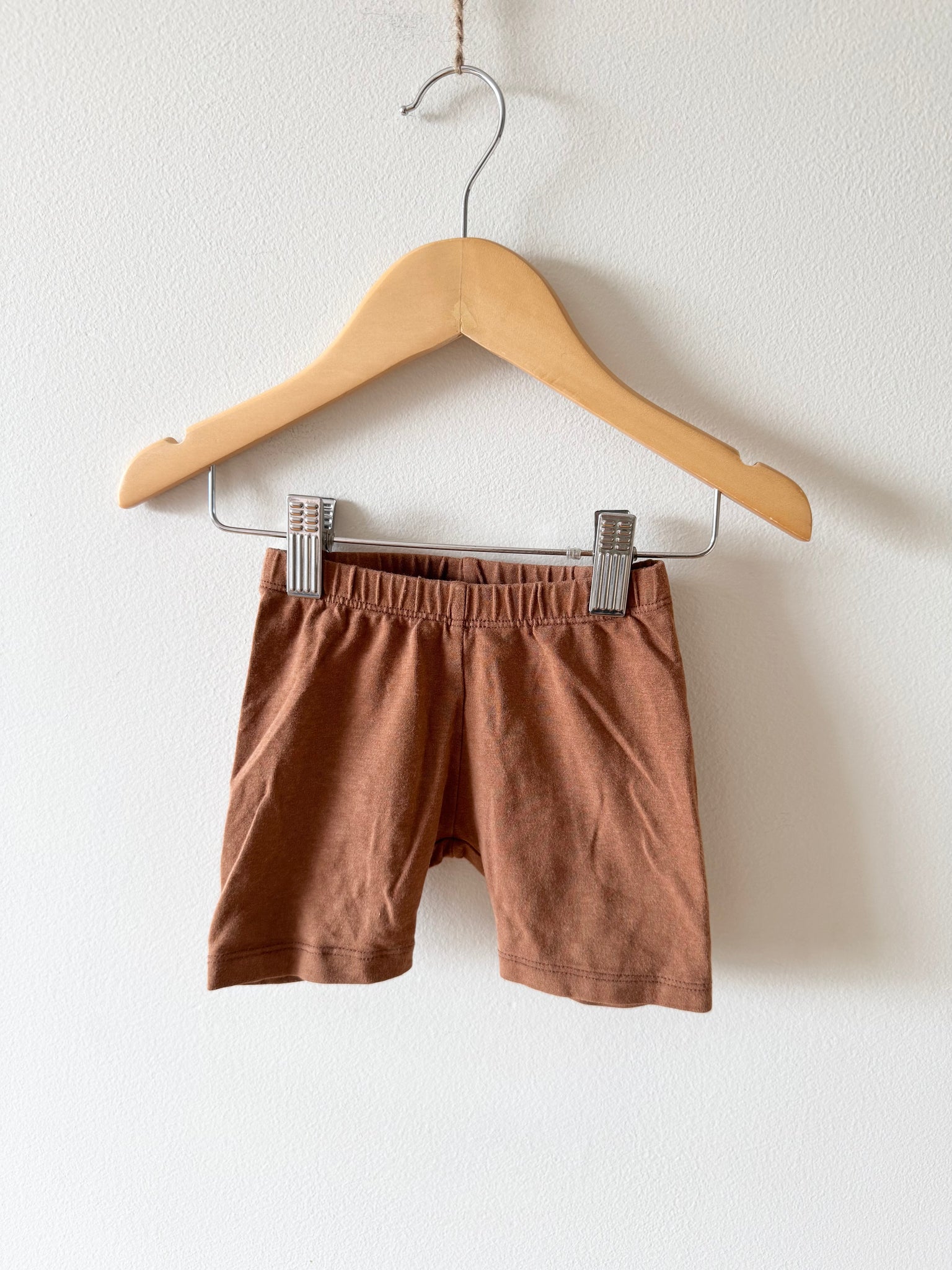 Jax and Lennon Brown Bike Shorts • 18-24 months