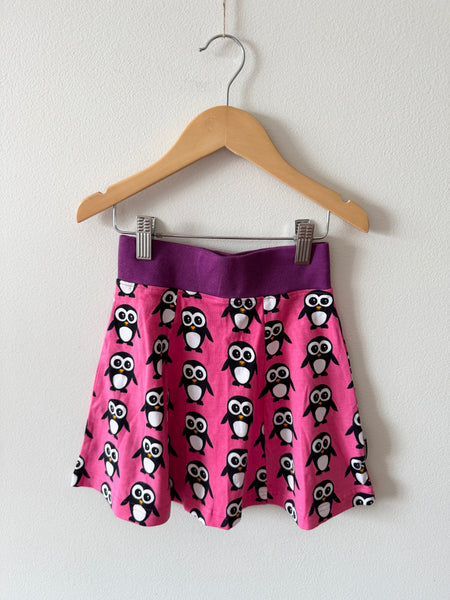 NEW Maxomorra Pink Penguin Skirt • 5-6 years
