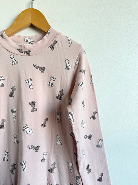 Miles the Label Pink Chesspiece Long Sleeve Dress • 7-8 years
