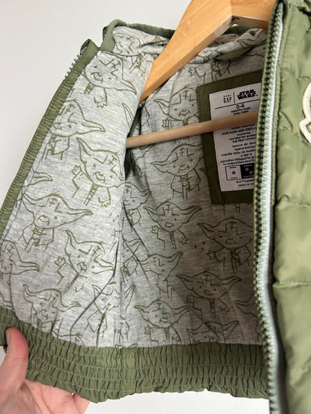 NEW Gap x Disney Yoda Down Hooded Jacket • 0-6 months