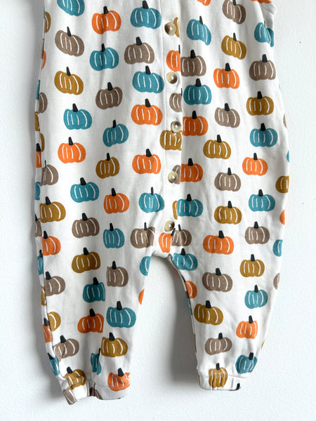 Siix Cotton Tank Romper with Pumpkins • 12-18 months