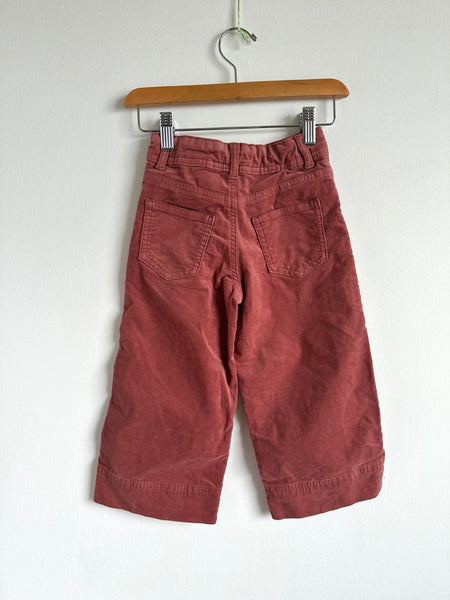 Zara Purple Velvety Wide Leg Pants • 3-4 years