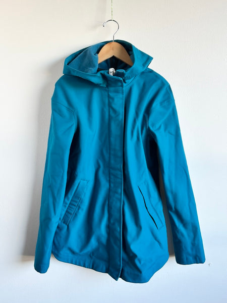 Iviva Blue Long Softshell Hooded Jacket • 10-12 years