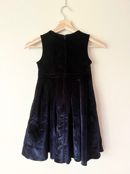 Hicoco Blue Thick Velvety Tank Dress • 10-11 years