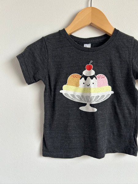 Whistle and Flute Ice Cream Sunday T-Shirt • 1-2 years
