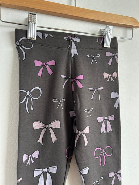 NEW Zara Bow Grey Leggings • 4-5 years