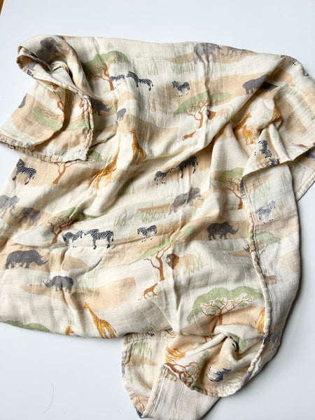 Saranoni Safari Muslin Swaddle • 47" x 47"