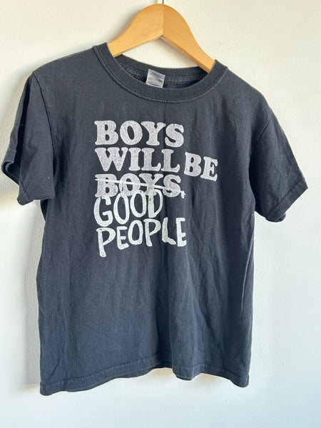 Gildan Boys Will Be Good People Black Tee • XS