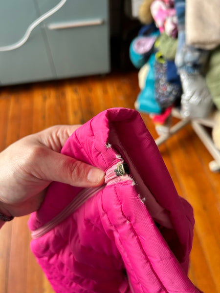 PLAY Patagonia Pink Down Zip Sweater • 4 years