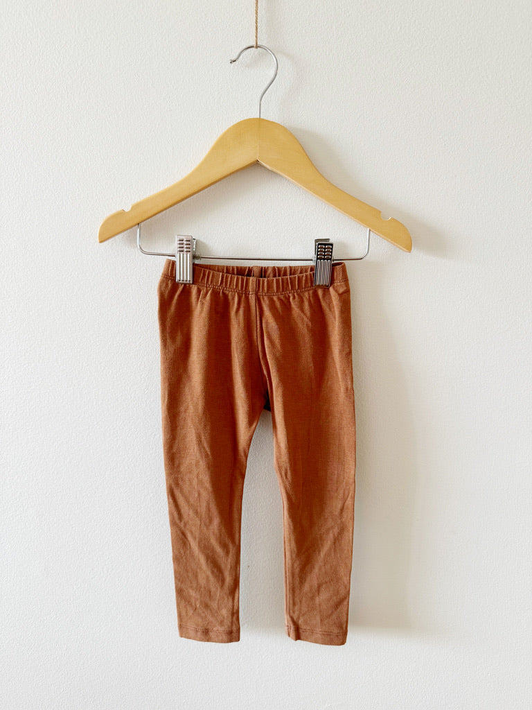 Jax and Lennon Dark Brown Leggings • 12-18 months