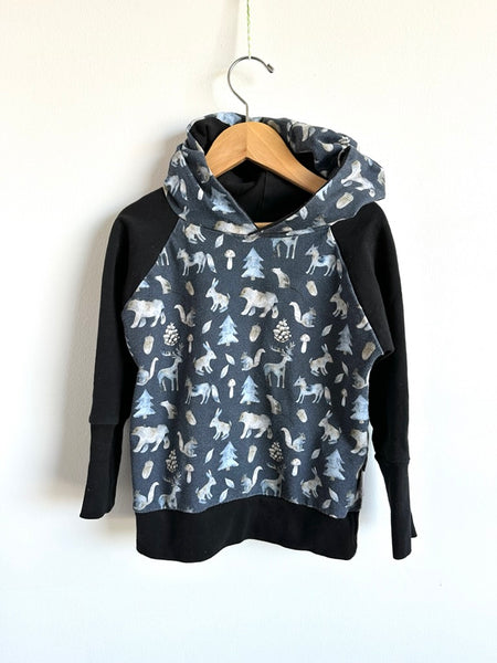 Sugar Sandwich Studio Woodland Animals Hoodie • 3-5 years