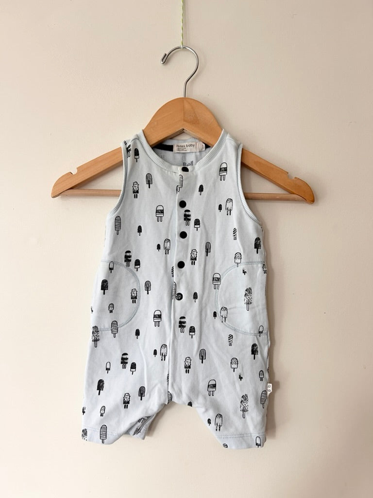 Miles the Label Popsicle Romper • 3 months *