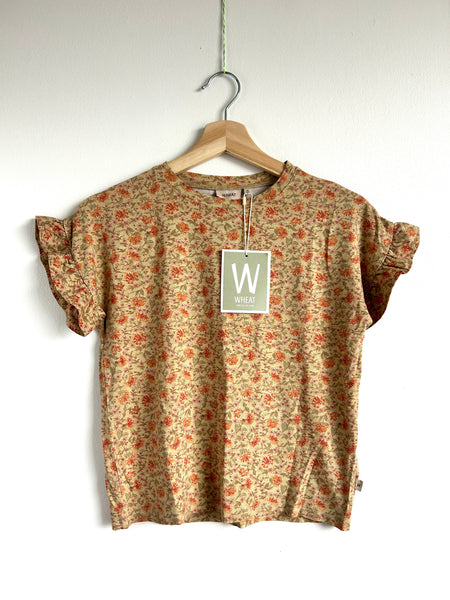 NEW Wheat Ruffle Floral T-Shirt • 8-9 years