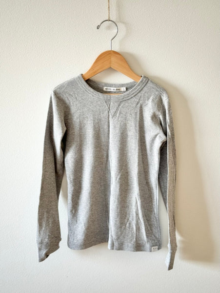 Petits Vilains Grey Long Sleeve Top • 6-7 years