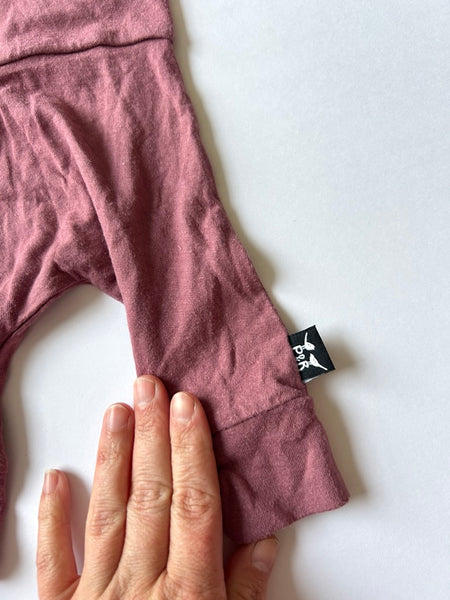 Petunia & Buster Mauve Harem Pants • Newborn