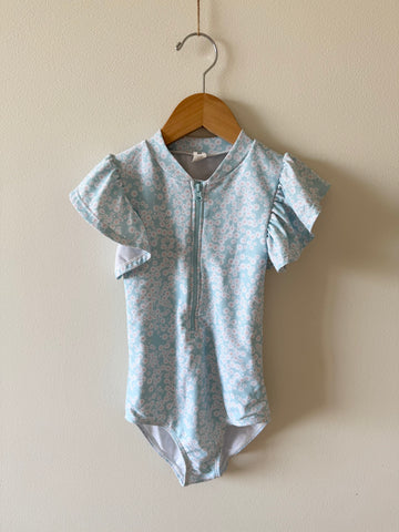 Hux Blue Daisy Swimsuit • 5-6 years