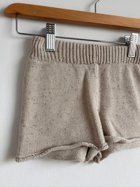 Zara Knit Cream Shorts • 2-3 years