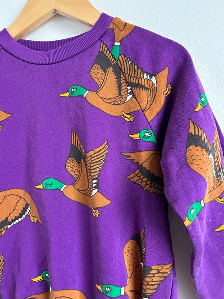 Mini Rodini Geese Purple Sweatshirt • 4-7 years (116/122cm)