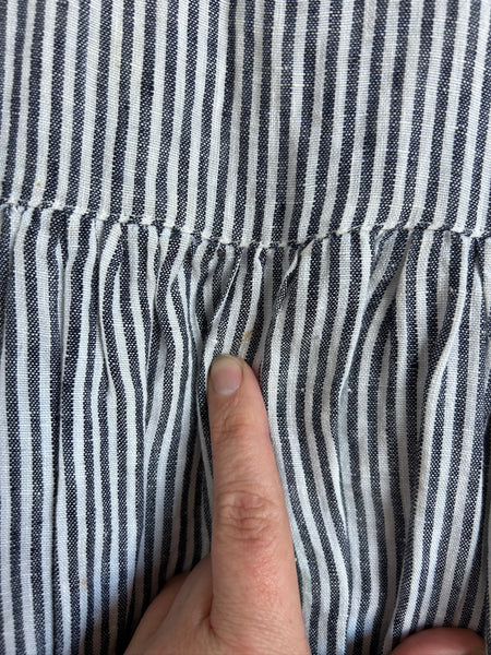 Red Creek Linen Striped Linen Romper • 2-3 years