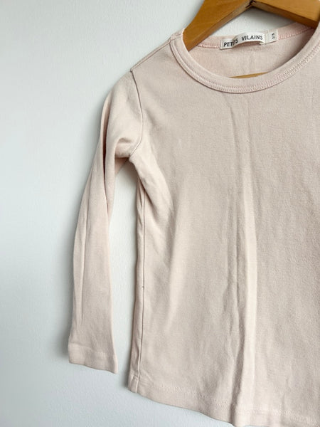 Petits Vilains Light Pink Long Sleeve Cotton Shirt • 2-3 years