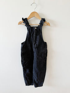 Zara Black Denim Overalls • 2-3 years