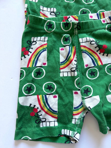 Hanna Andersson 2pc Rollerskate Shorty Pyjamas • 5-6 years