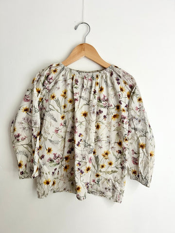 Petits Vilains Long Sleeve Floral Blouse • 6-7 years