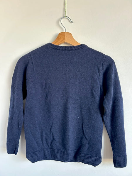 Jacadi Owl Wool Blend Blue Sweater • 8-10 years (140cm)