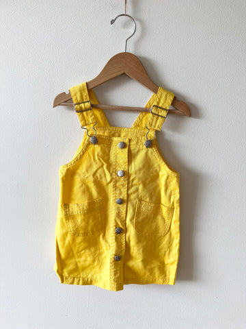 NEW Vintage Baby Eatons Yellow Jumper Dress • 1-2 years