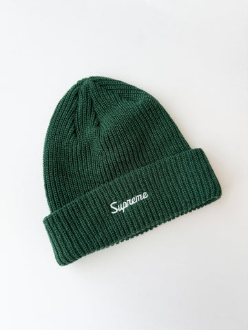 NEW Supreme Knit Green Beanie • 4-12+ years