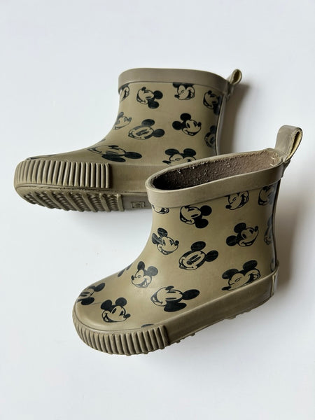 Mickey Brown Rubber Boots • 6c (22 EU)