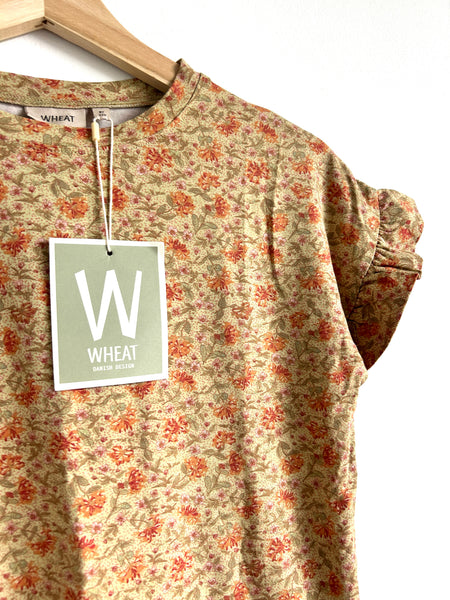 NEW Wheat Ruffle Floral T-Shirt • 8-9 years