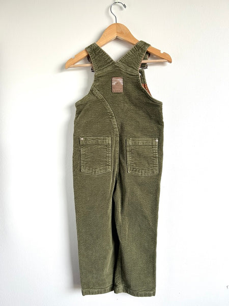 Souris Mini Green Corduroy Overalls • 4-5 years