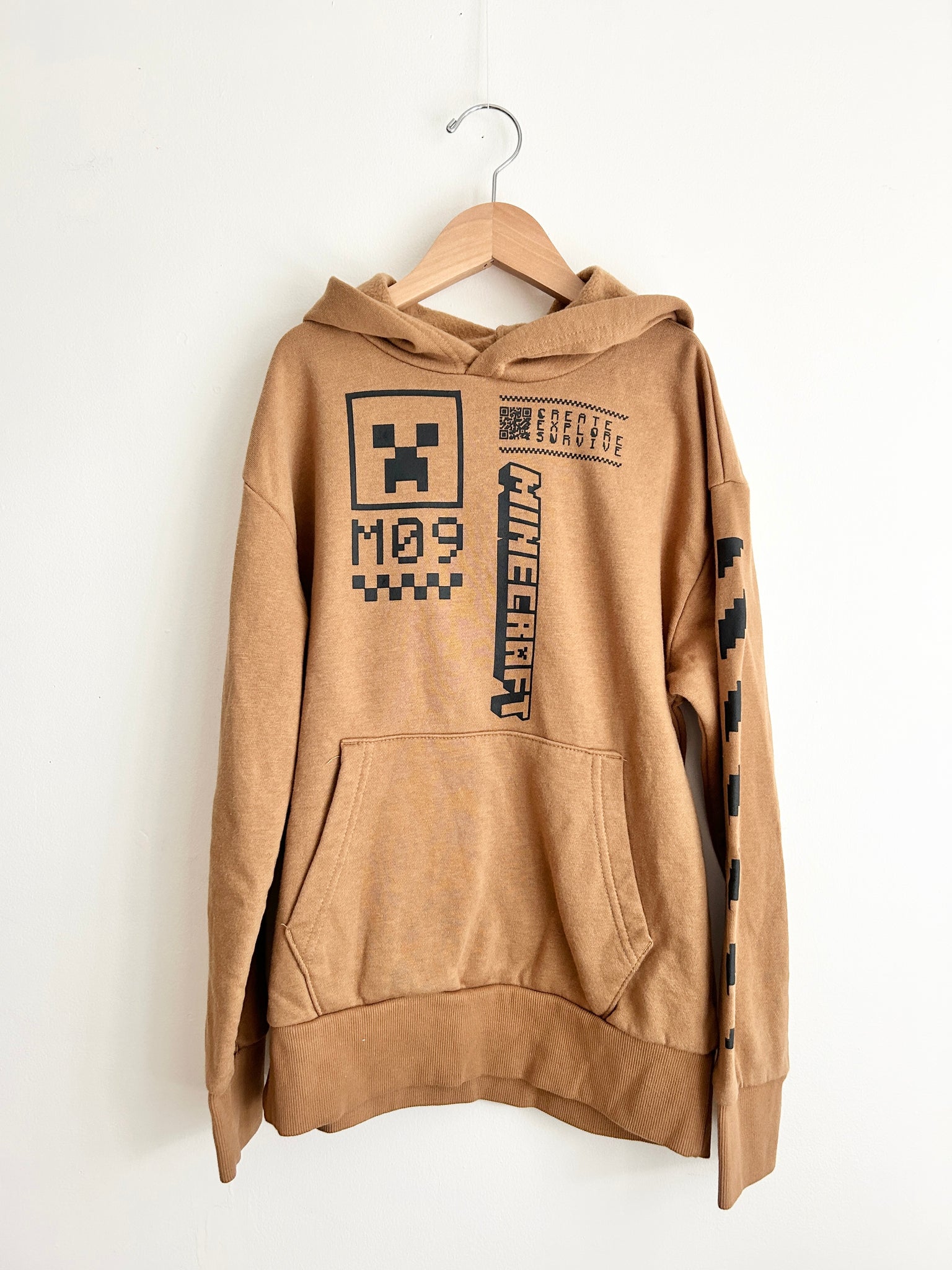 Old Navy x Minecraft Brown Hoodie 10 12 years Hip Hip Hooray Kids