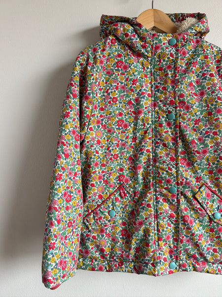 Mini Boden Floral Winter Jacket • 7-8 years