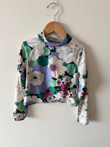 Gap Long Sleeve Floral Rashguard Top • 6-7 years