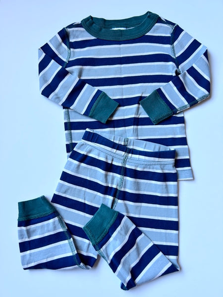 Hanna Andersson Striped Cotton 2pc Jammies • 2 years (85cm)