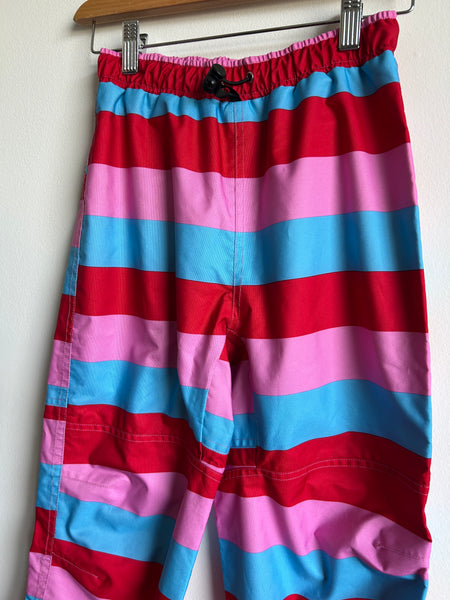 Villervalla Pink, Blue, Red Striped Rainpants • 9-10 years (134cm)
