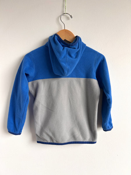 Patagonia Blue and Grey Zip Fleece Sweater • 4 years