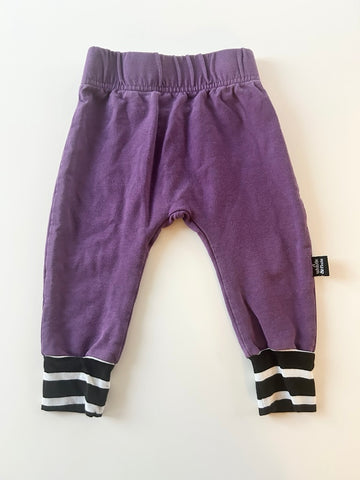 Whistle and Flute Purple Jogger Style Pants • 6-12 months *