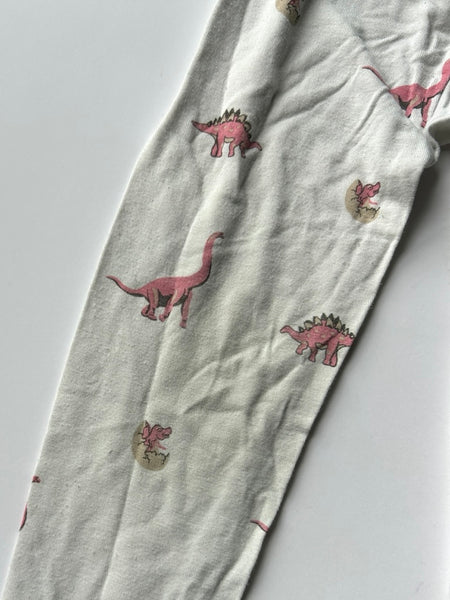 Kyte Pink and White Dinosaur Jammies • 2 years