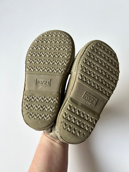 Mickey Brown Rubber Boots • 6c (22 EU)