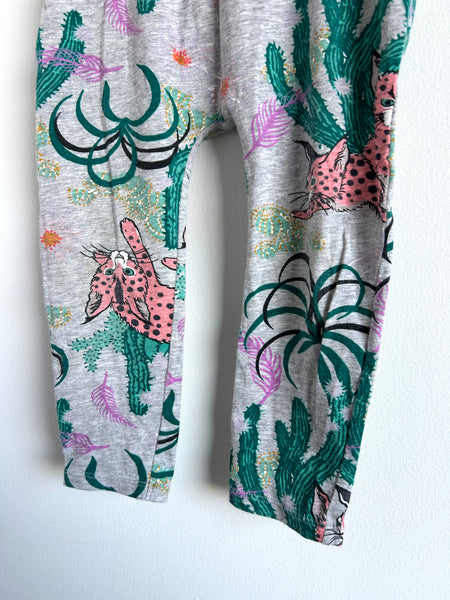 Bonds Pink Leopard Cactus Pants • 18-24 months