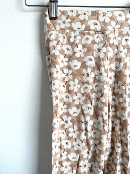 Jax and Lennon Brown Wide Leg Floral Pants • 4-5 years