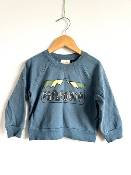 Patagonia Blue Long Sleeve Sweatshirt • 2-3 years