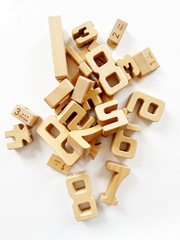 Handmade Wooden Numbers Toy