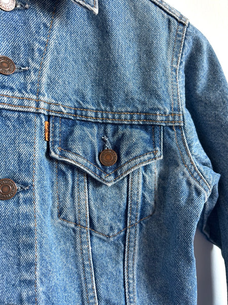 Vintage 1984 Levi's Orange Tab Denim Jacket • 6-8 years (Small)