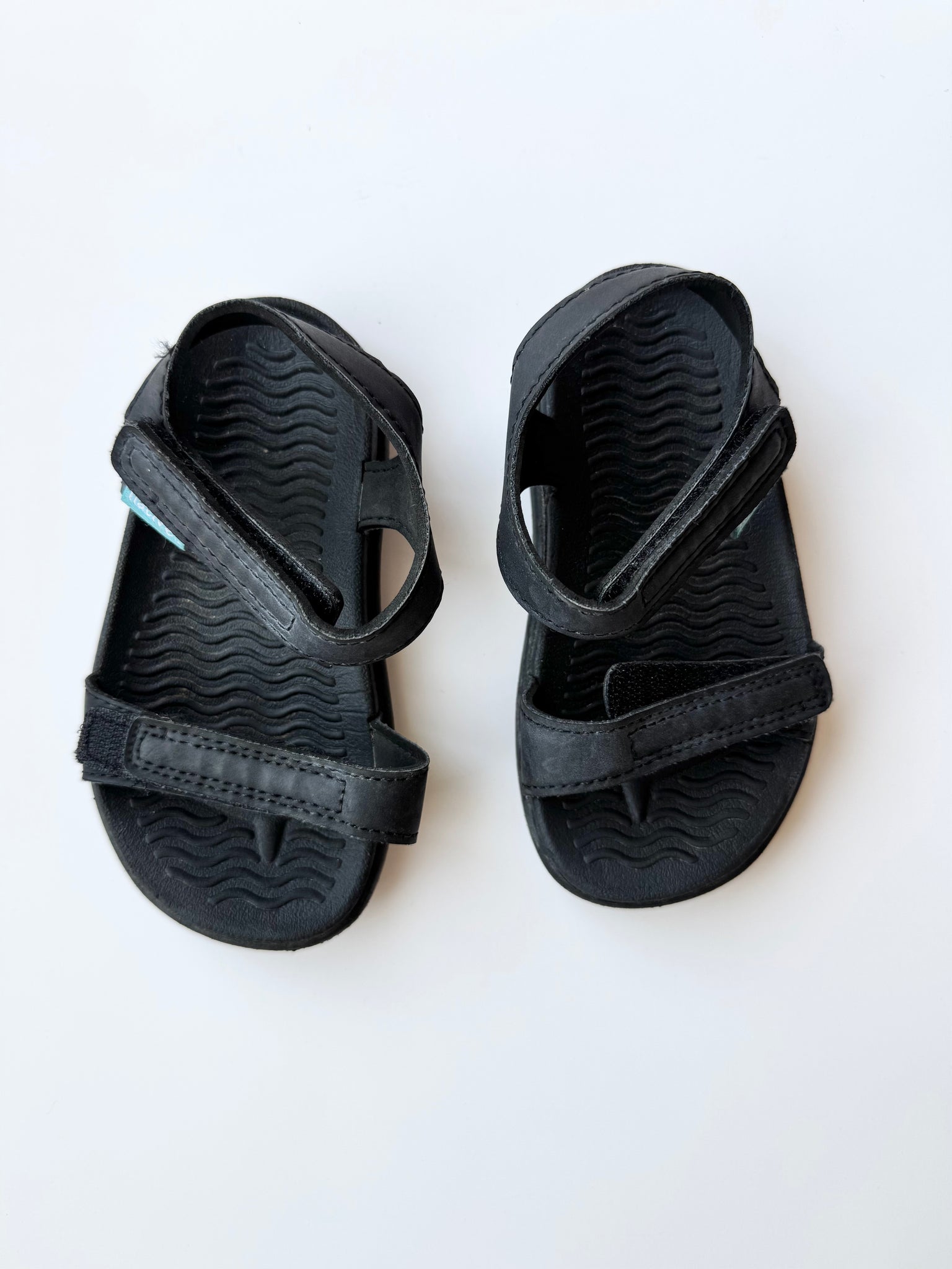 Natives Black Sandals • 7c