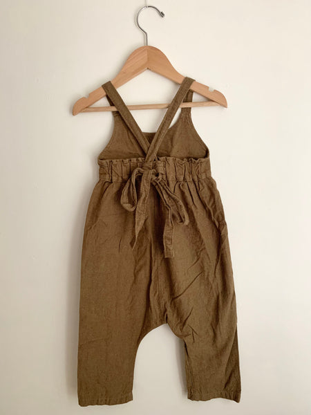 Nest and Nurture Linen Overalls • 1-2 years