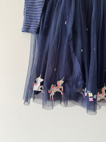 Jojo Maman Bebe Unicorn Tulle Skirt Dress • 3-4 years